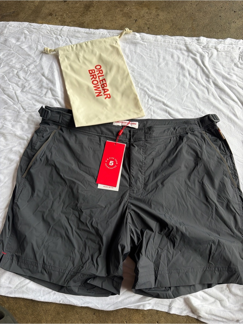 Orlebar Brown Charcoal Hybrid Swim Shorts